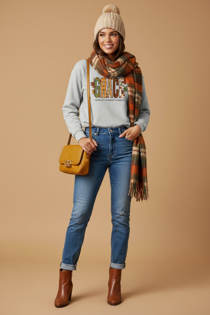 GRACE Sweatshirt Fall Model
